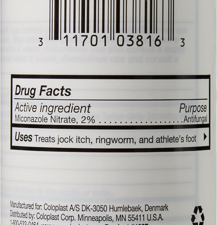 Coloplast Micro-Guard Antifungal Powder, 2% Miconazole Nitrate, 3 oz