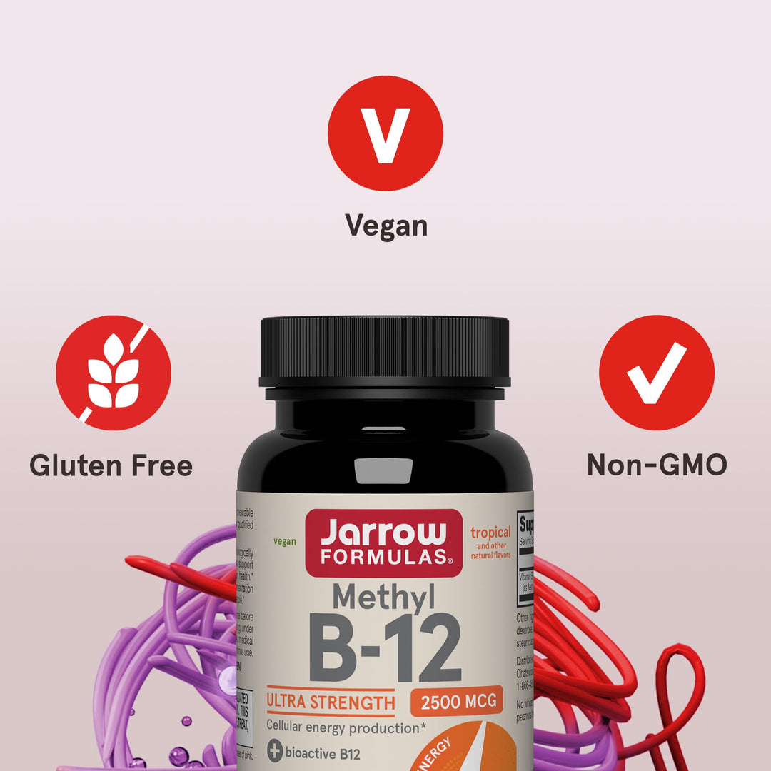 Jarrow Formulas Methyl Vitamin B-12, 2500 mcg, 100 Count