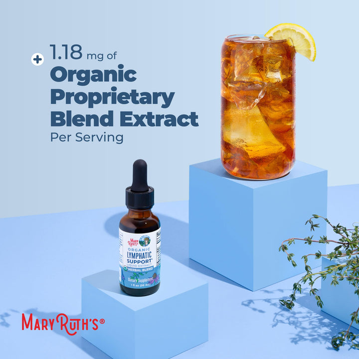 MARYRUTH'S Lymphatic Support Liquid Drops, Herbal Blend, Organic