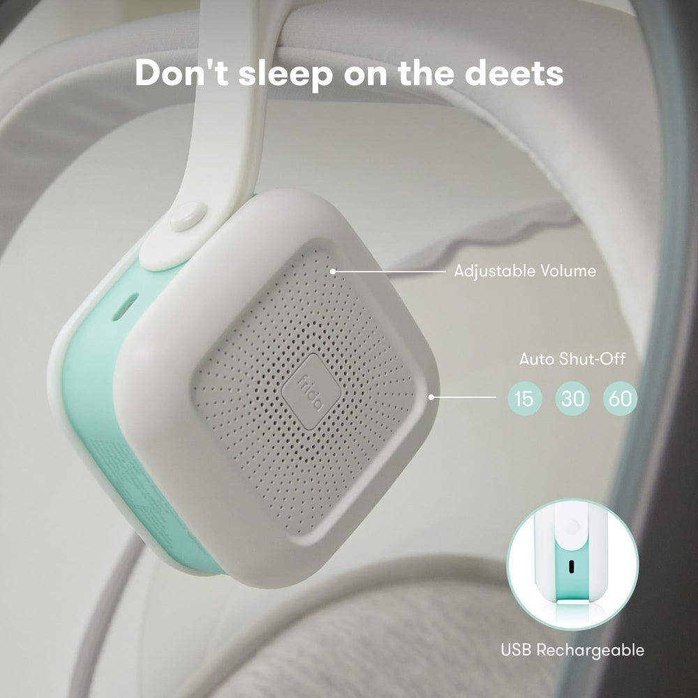 Frida Baby 2-in-1 Portable Sound Machine and Nightlight, 5 Sounds and 3 Light Modes