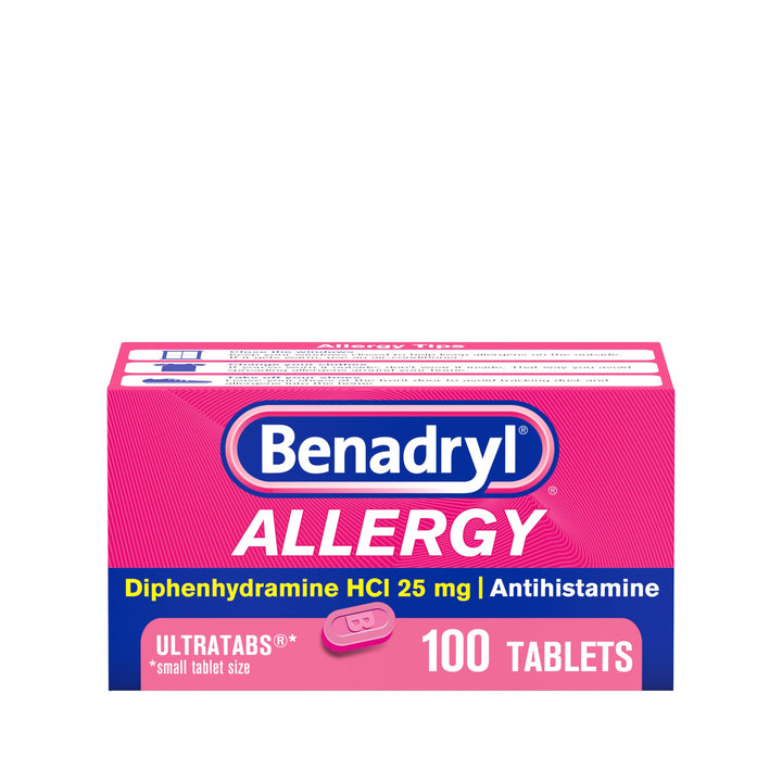 Benadryl Ultra Tabs Antihistamine Allergy Relief With Diphenhydramine