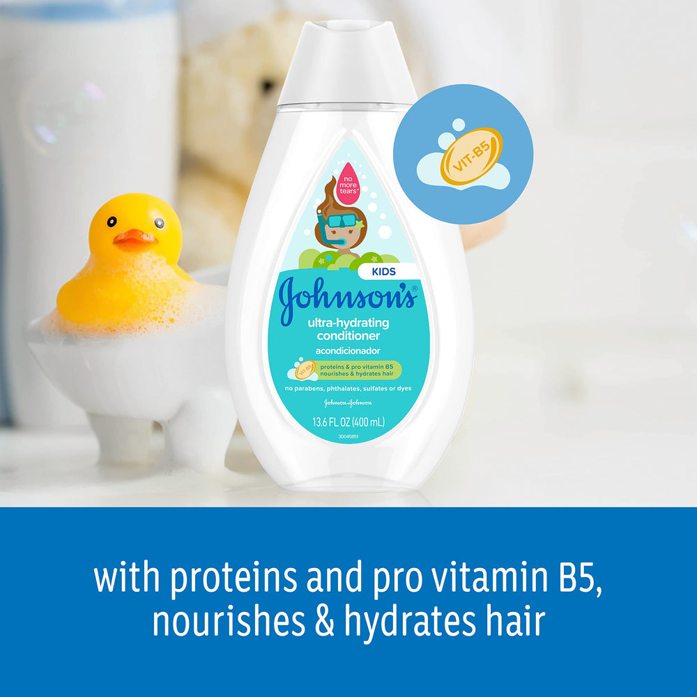 Johnson's Baby Ultra-Hydrating Tear-Free Kids Conditioner, 13.6 fl oz