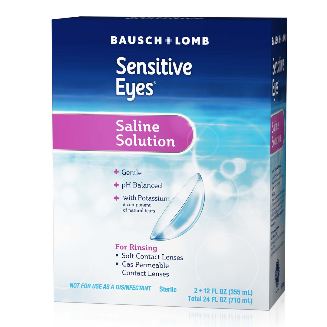 Sensitive Eyes Saline Solution, Multi, 12 oz, Pack of 2