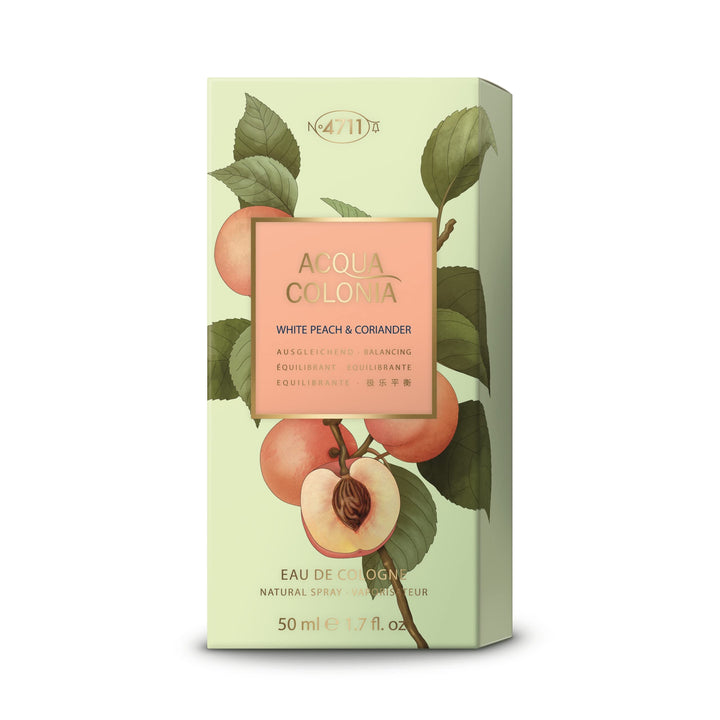4711 Acqua Colonia White Peach and Coriander Eau de Cologne Spray, Unisex, 5.7 fl oz