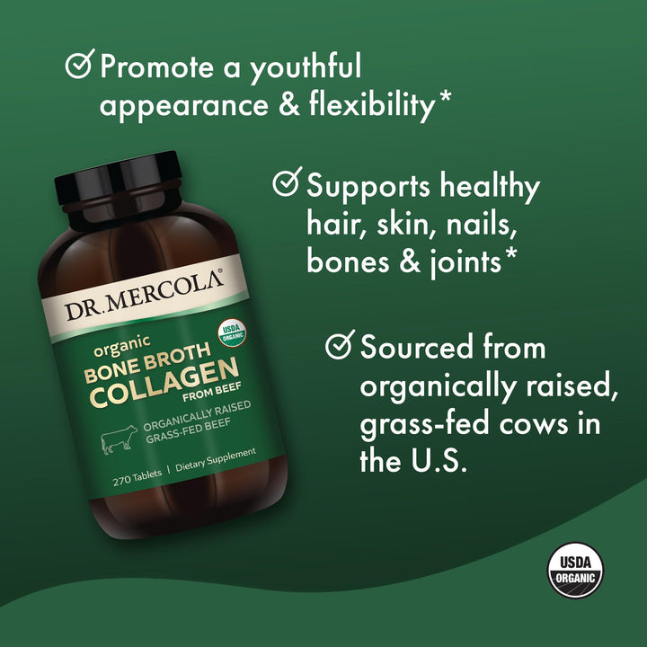 Dr. Mercola Organic Collagen Tablets, 90 Count