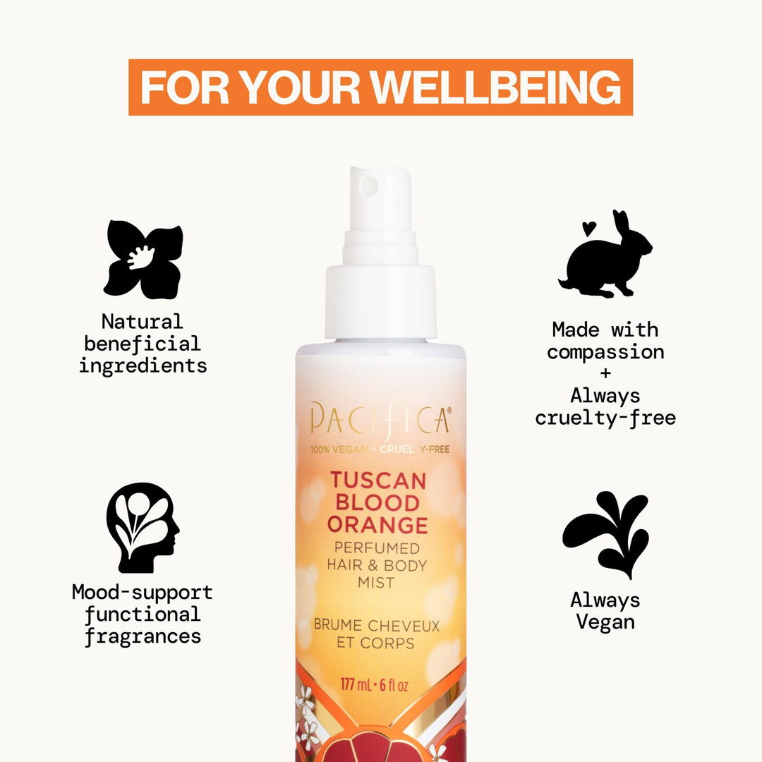 Pacifica Perfumed Hair & Body Mist, Tuscan Blood Orange, 6 fl oz