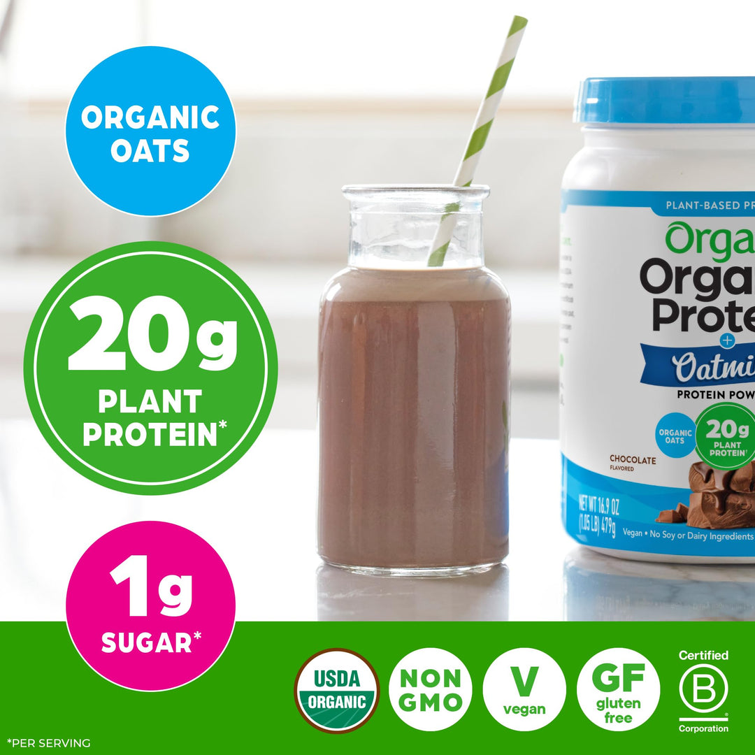 Orgain Organic Vegan Protein Powder, Chocolate, 1.05 lb