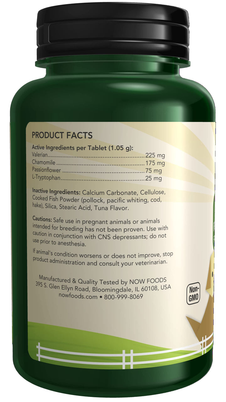 NOW Pet Relaxant Supplement, 90 Count