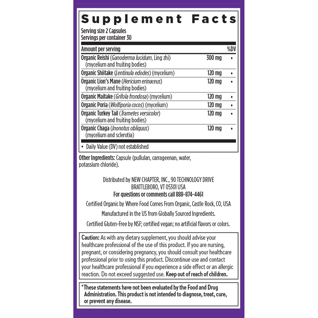 New Chapter LifeShield Immune Support Supplement, 60 Count
