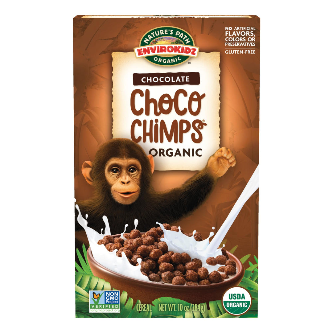 EnviroKidz Organic Chocolate Choco Chimps Cereal, 10 oz