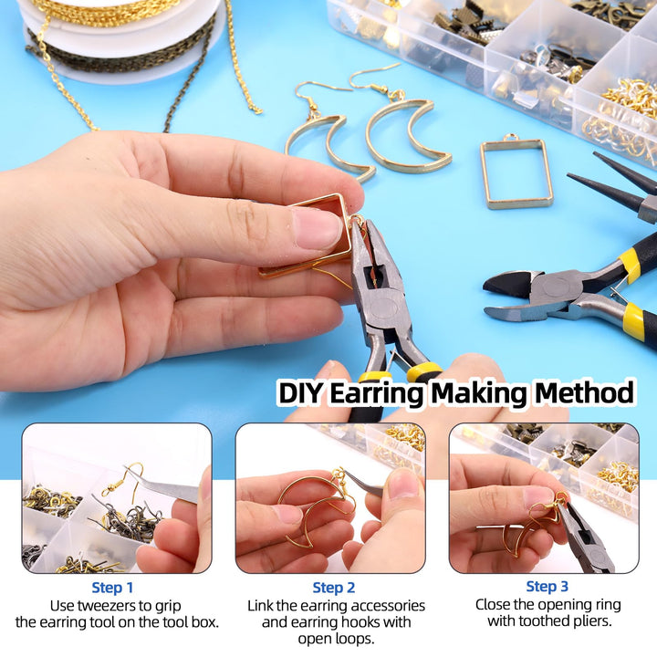 Glarks Jewelry Making Kit, 1468 Count