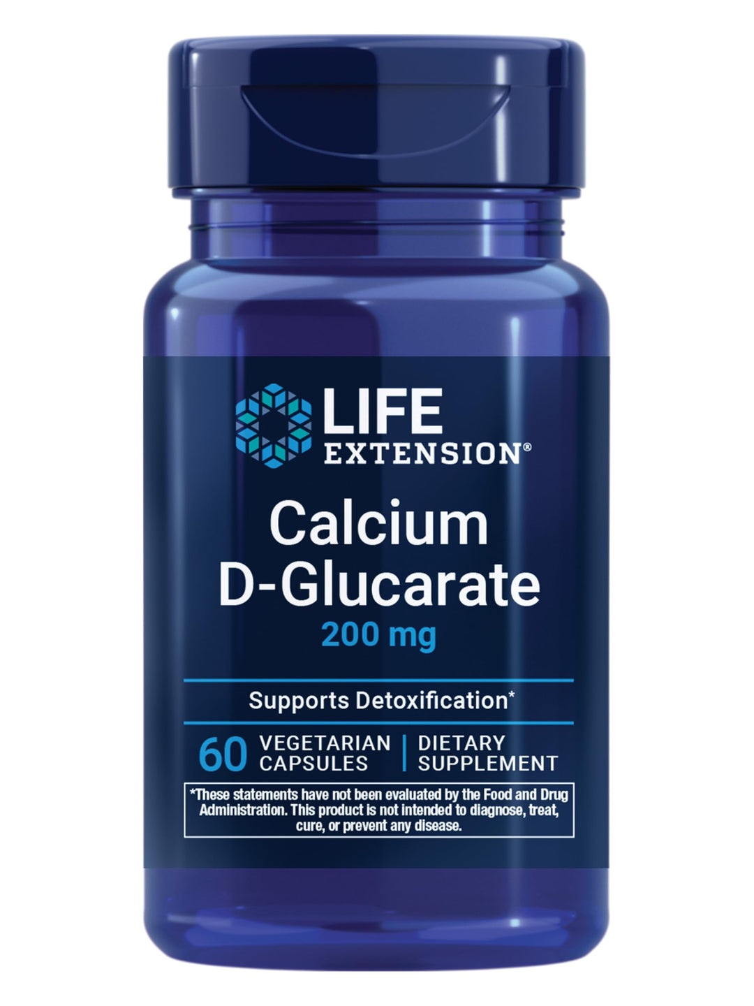 Life Extension Calcium D-Glucarate, 200 mg, 60 Count