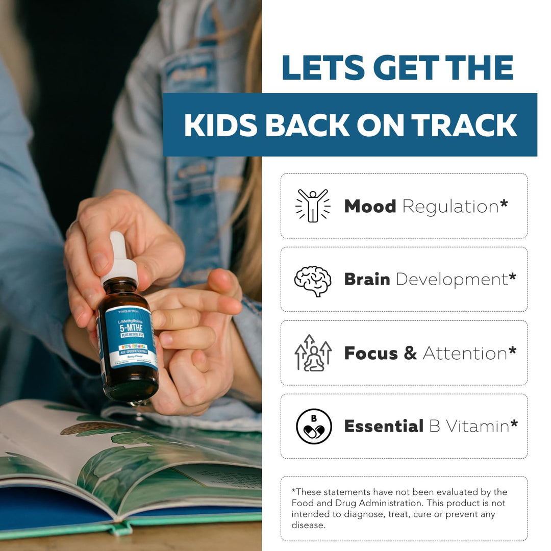 Triquetra Health Kids L-Methylfolate + Methyl B12 Cofactor, Organic