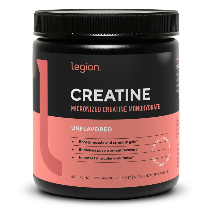 Legion Micronized Creatine, 60 Count