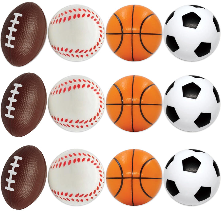 AnapoliZ Mini Sports Balls Toy, 12 Count