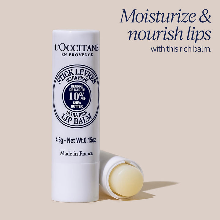 L'OCCITANE Shea Butter Lip Balm Stick, 5 ml