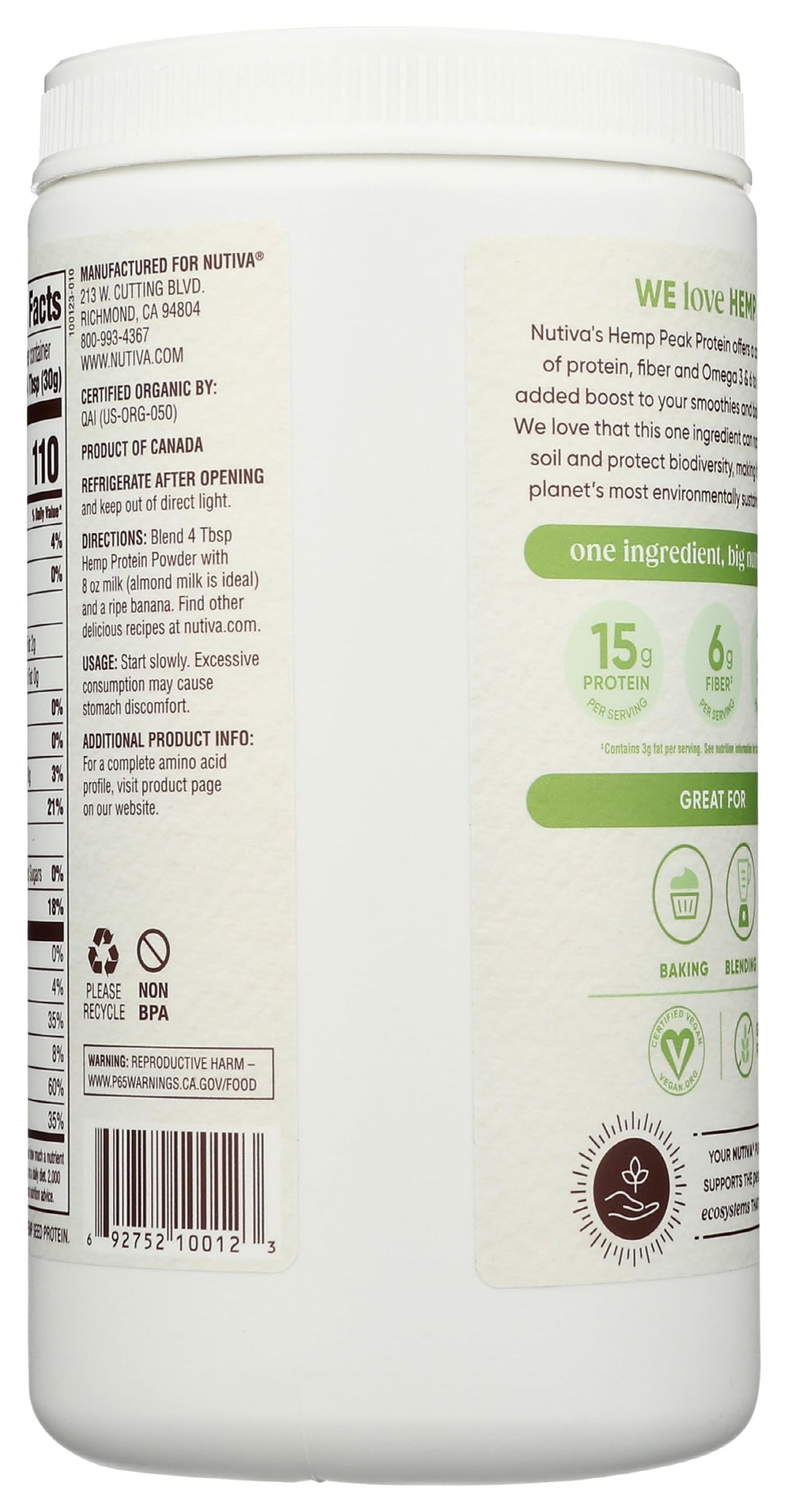 Nutiva Hemp Protein Powder