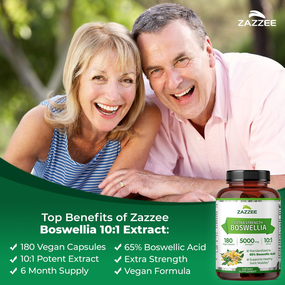 Zazzee Boswellia 10:1 Extract, 180 Count