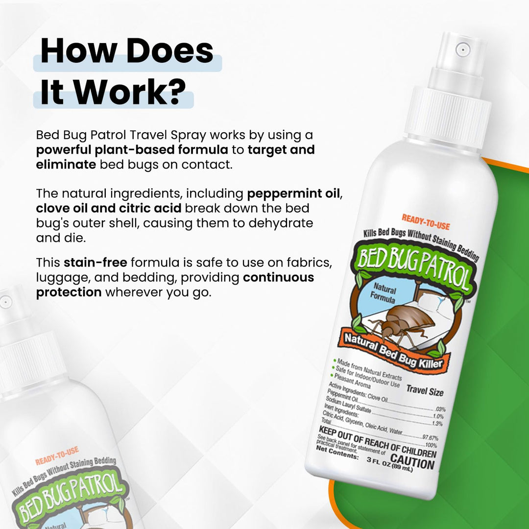 Bed Bug Patrol Travel Spray, 3 fl oz