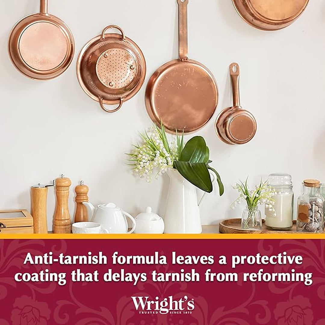 Wrights Baking Copper Brass Cream Cleaner, 8 oz