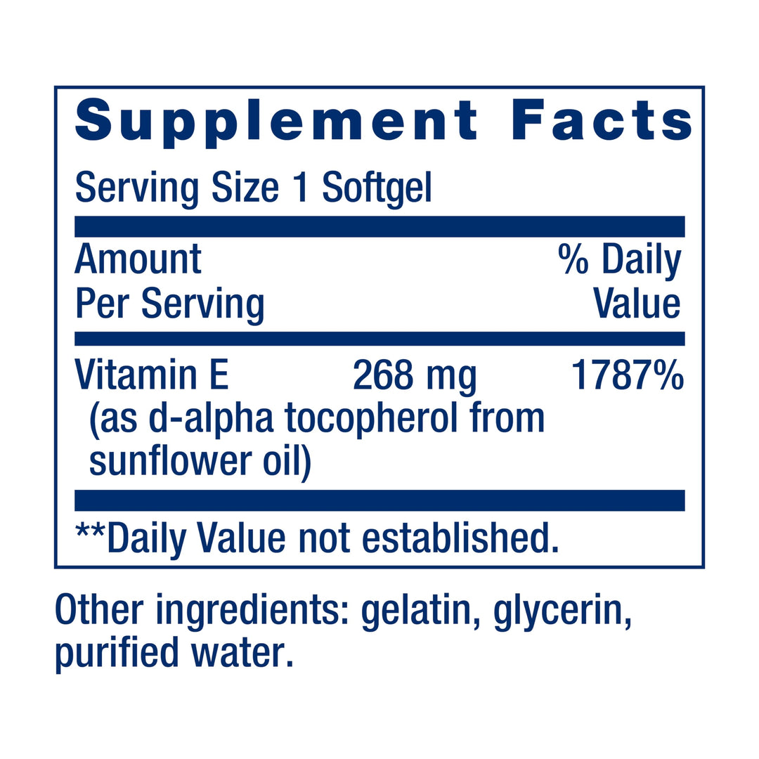 Life Extension Super Vitamin E, 268 mg, 90 Count