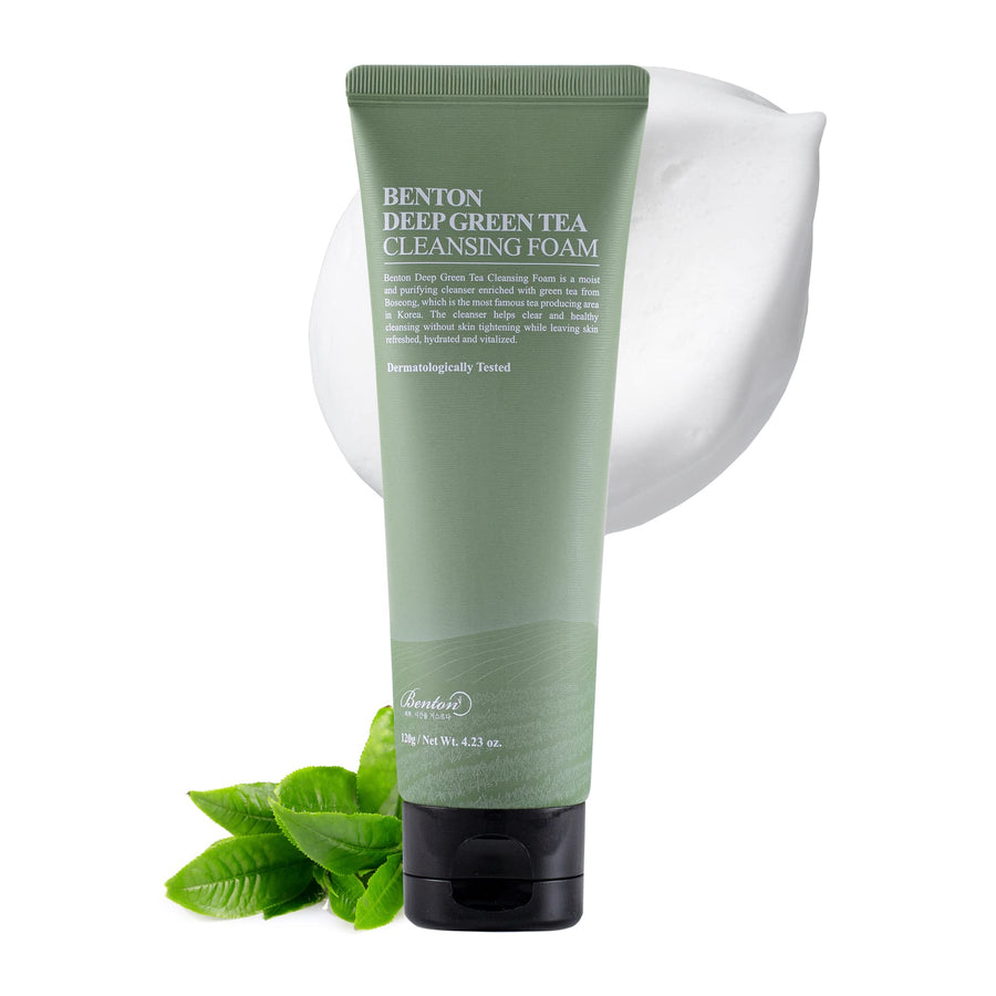 Benton Deep Green Tea Cleansing Foam, 120 g