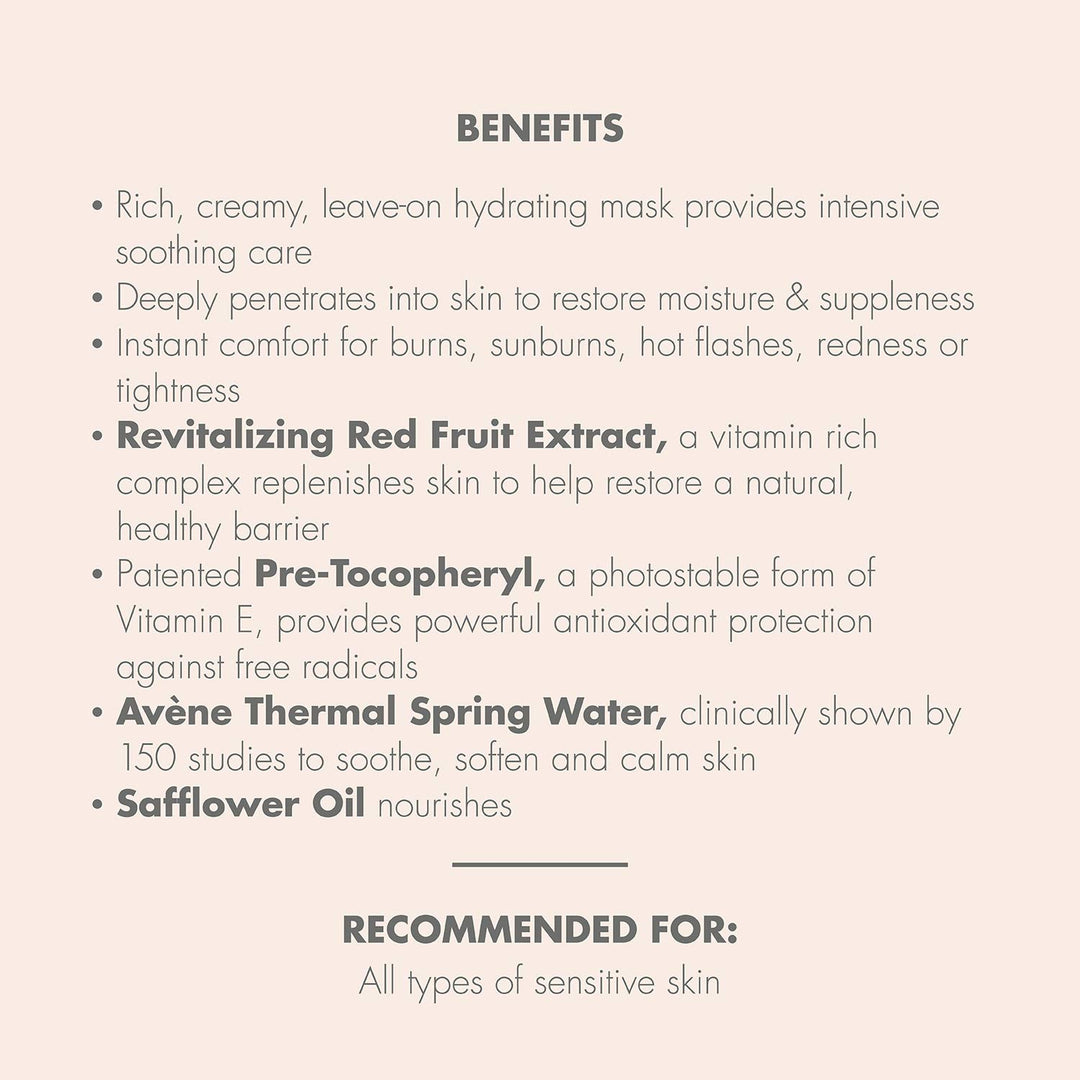 Avène Eau Thermale Soothing Radiance Mask, Sensitive Skin, 50 ml
