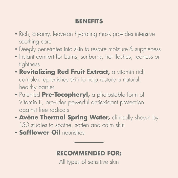 Avène Eau Thermale Soothing Radiance Mask, Sensitive Skin, 50 ml