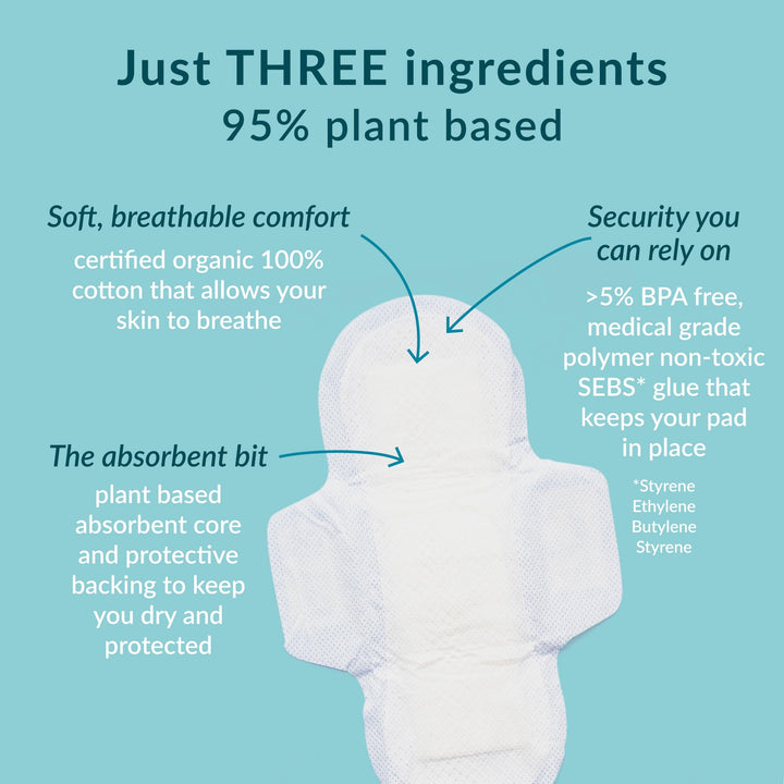 Natracare Ultra Pads Organic Cotton, 12 Count