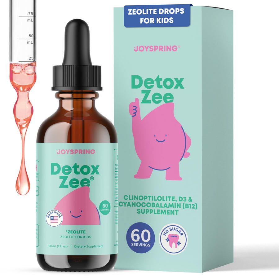 JoySpring DetoxZee Kids Zeolite Mineral Drops, 2 fl oz, 60 Count