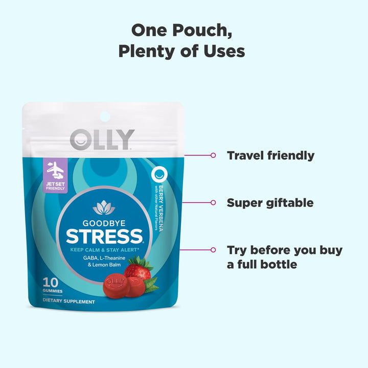 OLLY Goodbye Stress Supplement, Trial Size