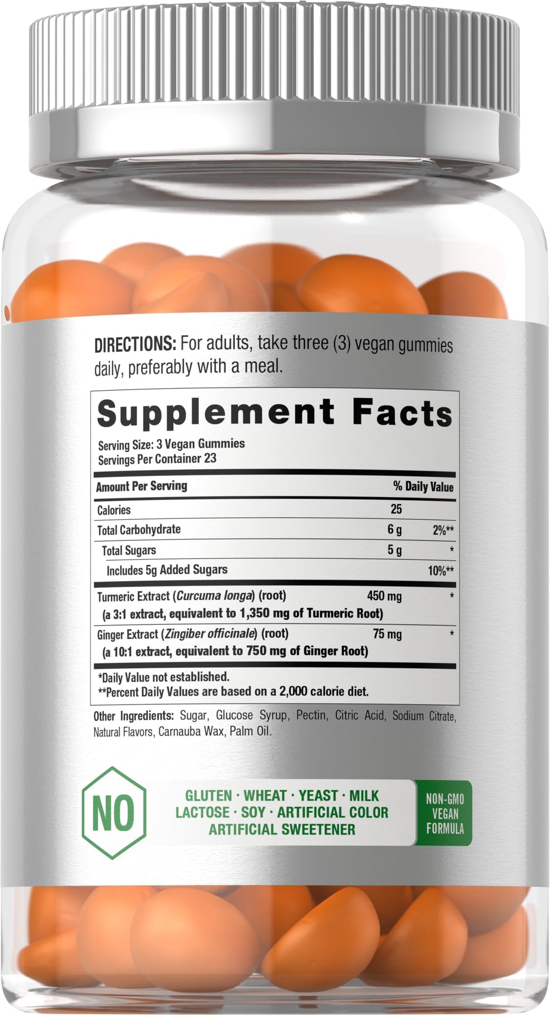 Horbäach Turmeric Gummies, Mango & Peach, 70 Count