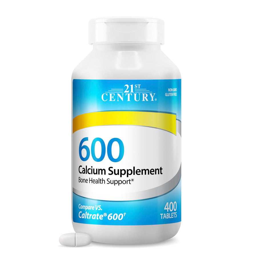 21st Century Calcium 600 mg Tablets, 400 Count