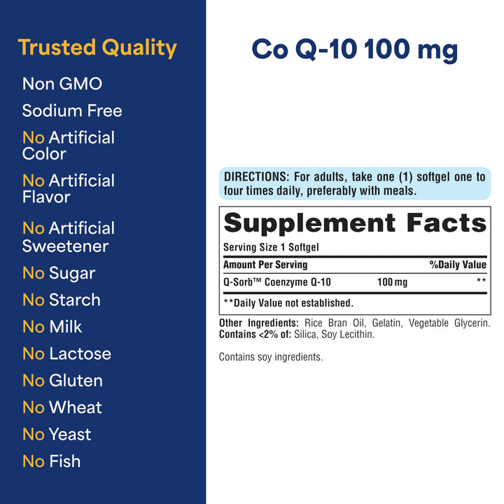 Puritan's Pride CoQ10, 100 mg, 240 Count