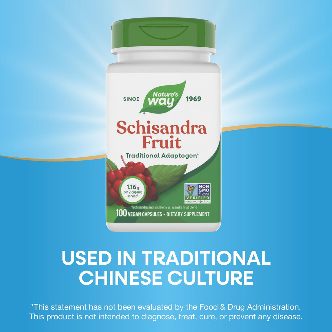 Nature's Way Schisandra Fruit, 100 Count