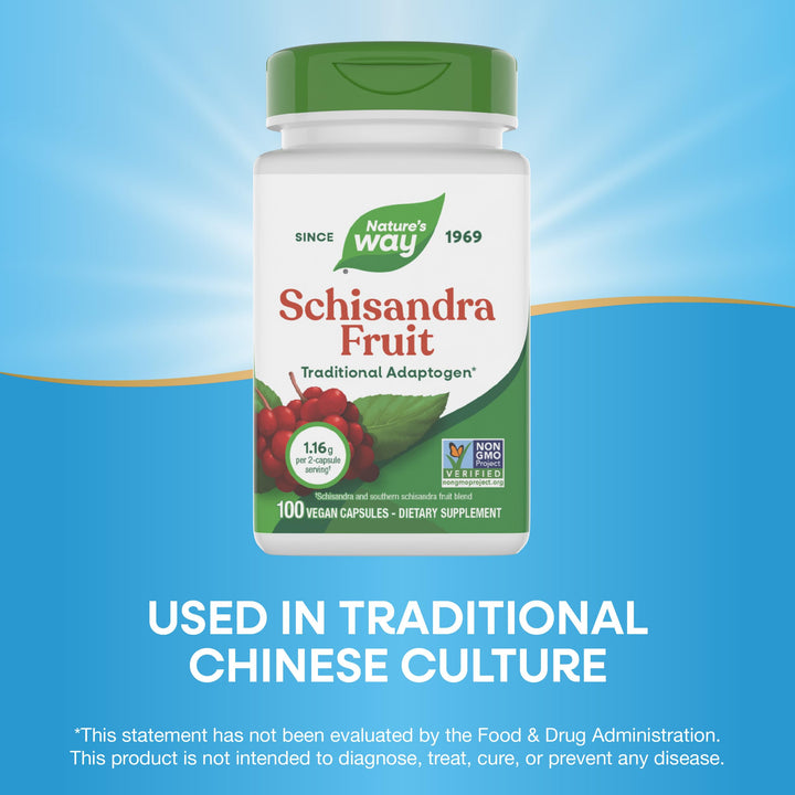 Nature's Way Schisandra Fruit, 100 Count