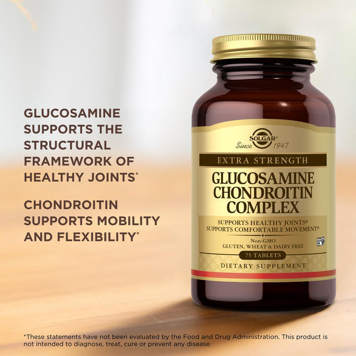 Solgar Glucosamine Chondroitin Complex, Extra Strength, 75 Count