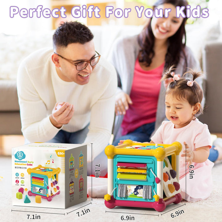 PANITU Baby Activity Cube, Musical Early Development Toy