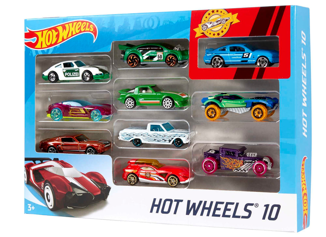 Hot Wheels Basic Cars, 10 Count, Pack of 10