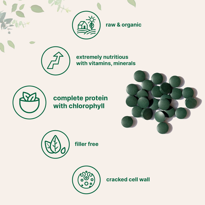 Micro Ingredients Organic Chlorella Tablets, 500 mg, 720 Count