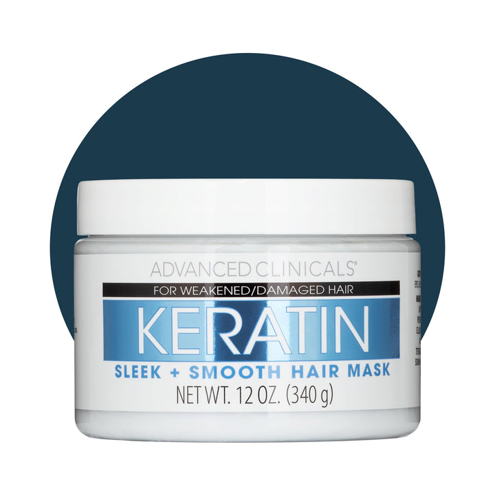 Advanced Clinicals Keratin Hair Mask Treatment, 12 fl oz