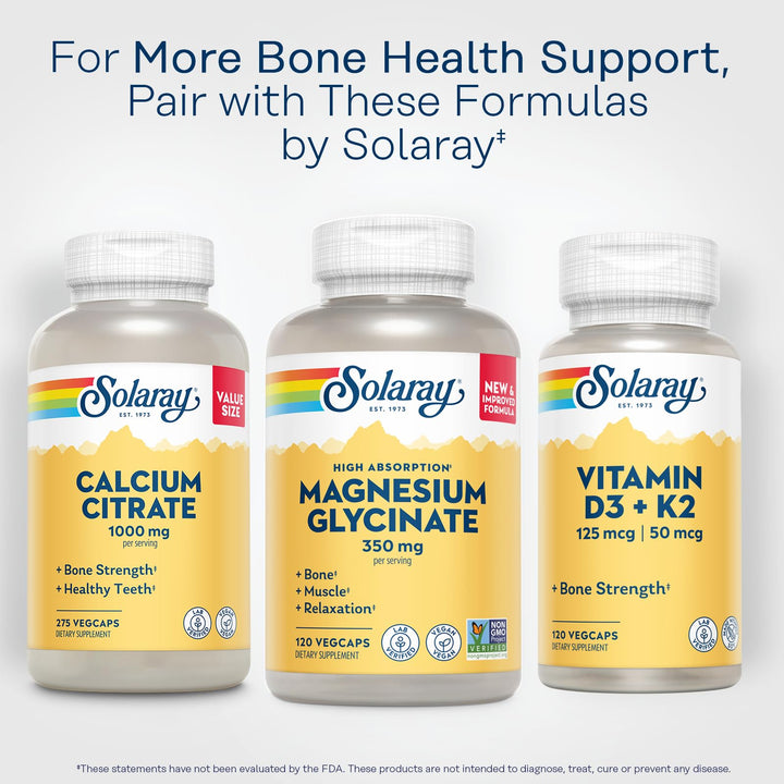 SOLARAY Magnesium Glycinate, 350 mg, 120 Count