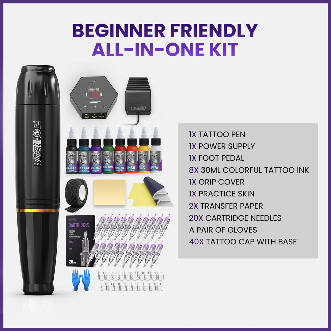Wormhole Tattoo Pen Machine Kit, WTK070