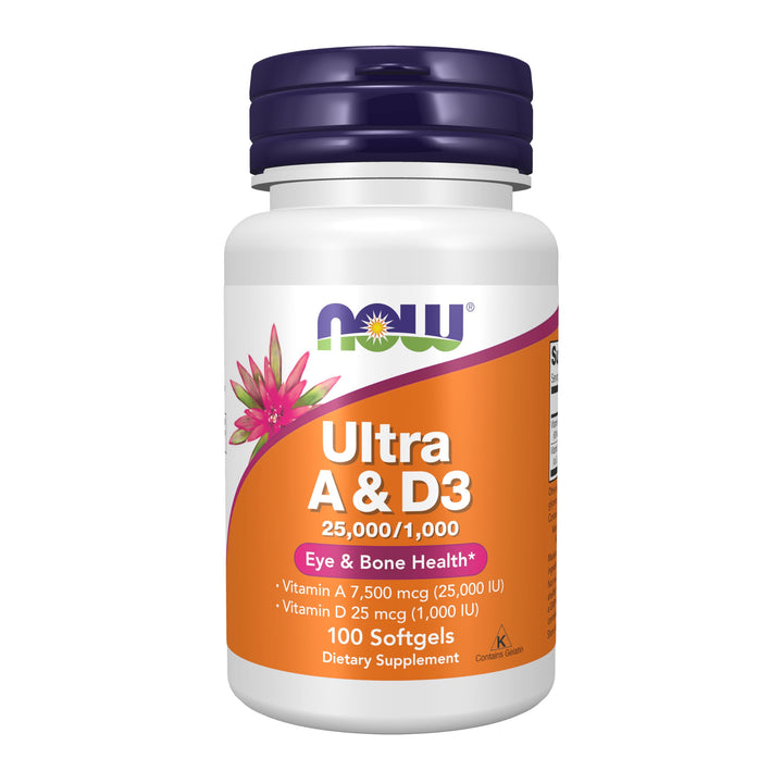 NOW Ultra A & D3 Softgels, 100 Count