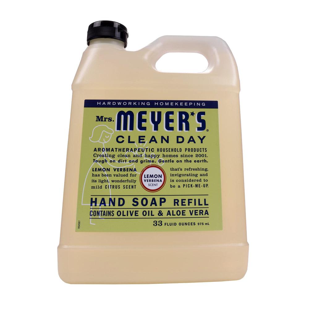Mrs. MEYER'S Clean Day Liquid Hand Soap Refill, Lemon Verbena, 33 fl oz