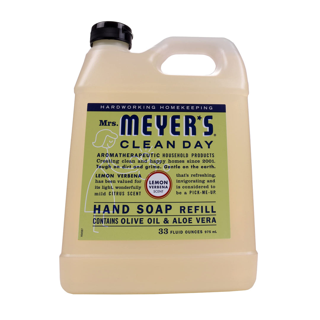 Mrs. MEYER'S Clean Day Liquid Hand Soap Refill, Lemon Verbena, 33 fl oz