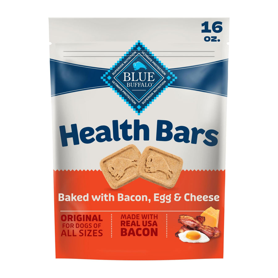 Blue Buffalo Health Bars Dog Treats, Bacon Egg & Cheese, 16 oz