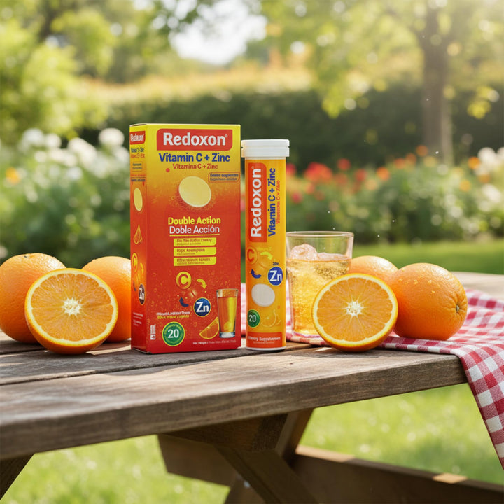 Redoxon Vitamin C Tablets, Orange, 20 Count