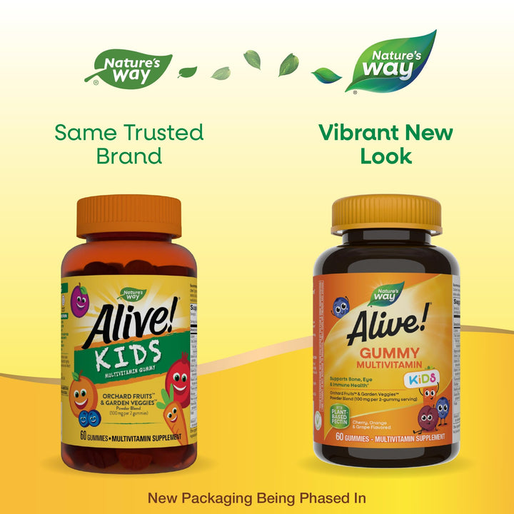 Nature's Way Alive Gummies Children's Multivitamin, 60 Count
