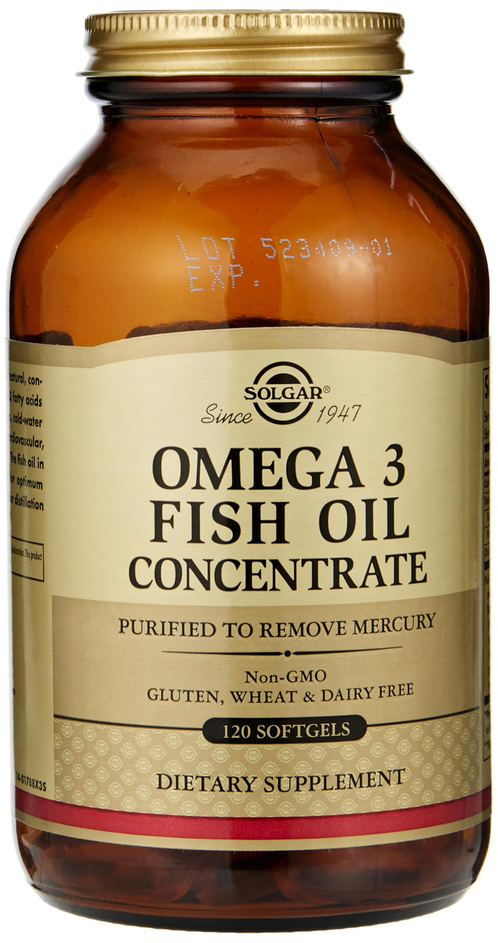 Solgar Omega-3 Fish Oil Concentrate, 120 Count